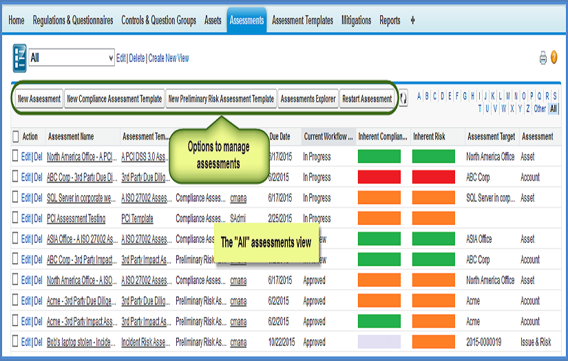 GRC (Governance, Risk, and Compliance) cloud solution screenshot 5